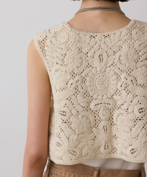 【グレースコンチネンタル】レース刺繍ベスト レース刺繍ベスト / GRACE CONTINENTAL | GRACE CONTINENTAL