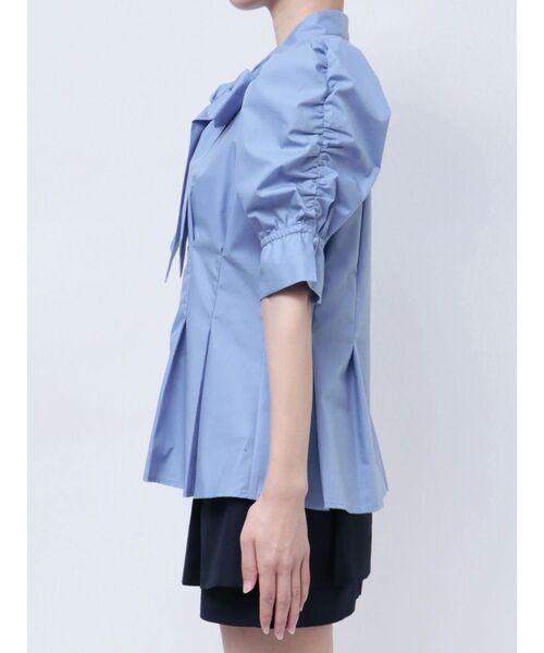 dazzlin（ダズリン）の「ペプラムタックボウタイブラウス（シャツ/ブラウス・レディース・オフホワイト/ブルー/ピンク/イエロー/その他1・FREE）」の18枚目の写真