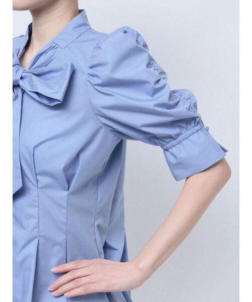 dazzlin（ダズリン）の「ペプラムタックボウタイブラウス（シャツ/ブラウス・レディース・オフホワイト/ブルー/ピンク/イエロー/その他1・FREE）」の21枚目の写真