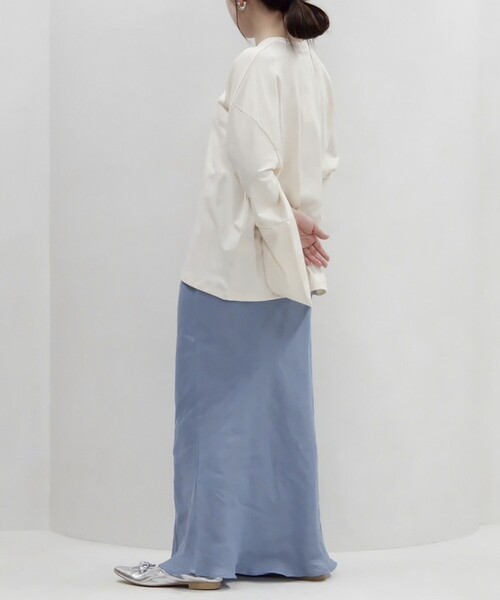 BASERANGE(ベースレンジ)の「Baserange/ベースレンジ HARBOUR LONG SLEEVE TEE / TOHAL-RC-SP25 / ロングスリーブTシャツ(Tシャツ/カットソー・レディース・ホワイト・X-SMALL)」の8枚目の写真