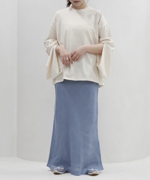 BASERANGE(ベースレンジ)の「Baserange/ベースレンジ HARBOUR LONG SLEEVE TEE / TOHAL-RC-SP25 / ロングスリーブTシャツ(Tシャツ/カットソー・レディース・ホワイト・X-SMALL)」の9枚目の写真