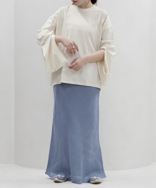 BASERANGE(ベースレンジ)の「Baserange/ベースレンジ HARBOUR LONG SLEEVE TEE / TOHAL-RC-SP25 / ロングスリーブTシャツ(Tシャツ/カットソー・レディース・ホワイト・X-SMALL)」の10枚目の写真