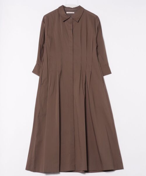 PREFERIR（プレフェリール）の「シャツワンピース長袖/バックリボン/M..Lツーサイズ（シャツワンピース・レディース・ブラウン/グリーン/ネイビー・MEDIUM/LARGE）」の17枚目の写真