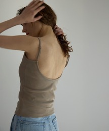 Back Open Rib Cut Camisole