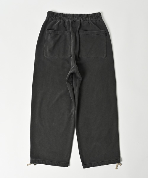 ADAM PATEK(アダムパテック)の「ADAMPATEK/pigment dyeing damage wide pants/ピグメント染ダメージワイドスウェットパンツ(AP2518013)(スウェットパンツ・レディース・ブラック・1/2)」の16枚目の写真