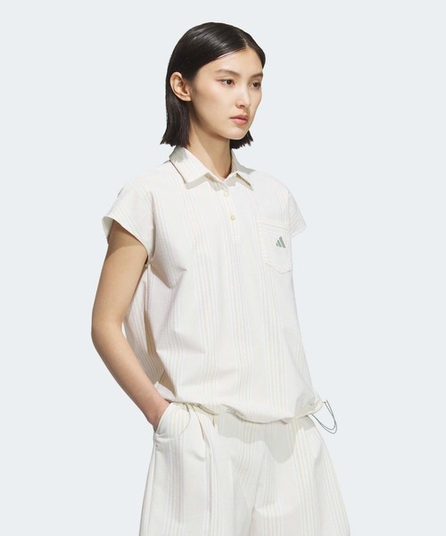 1piu1uguale3 GOLF フリル　フレンチスリーブ　シャツ　ポロシャツ 1piu1uguale3 GOLF フリル フレンチスリーブ シャツ ポロシャツ