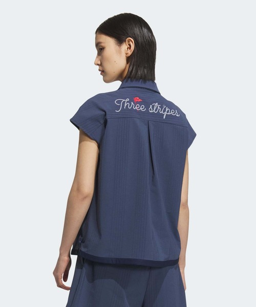 セール】シアサッカー フレンチスリーブ シャツ【adidas Golf