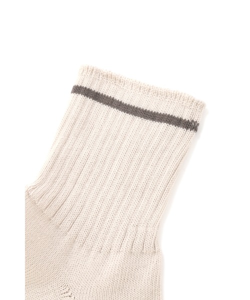 MARGARET HOWELL（マーガレットハウエル）の「HIGHTWIST COTTON SOCK（ソックス/靴下・メンズ・ホワイト系その他3/グレー系その他3/ブラック・FREE）」の4枚目の写真