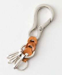 LB/S （エルビーエス）の「栃木レザー 編みベルト付き ダルマカラビナ キーホルダー 日本製（キーホルダー）」