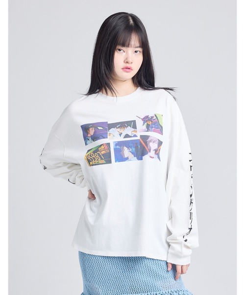 Little sunny bite(リトルサニーバイト)の「《evangelion x little sunny bite》 long tee(Tシャツ/カットソー・レディース・ホワイト/ピンク/ブラック・MEDIUM/SMALL)」の2枚目の写真