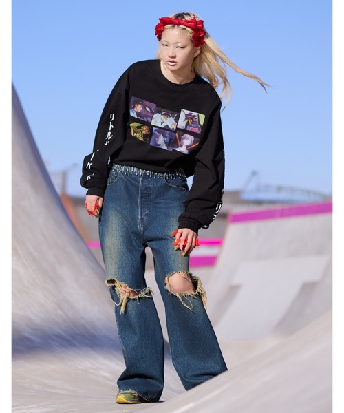 Little sunny bite(リトルサニーバイト)の「《evangelion x little sunny bite》 long tee(Tシャツ/カットソー・レディース・ホワイト/ピンク/ブラック・MEDIUM/SMALL)」の15枚目の写真