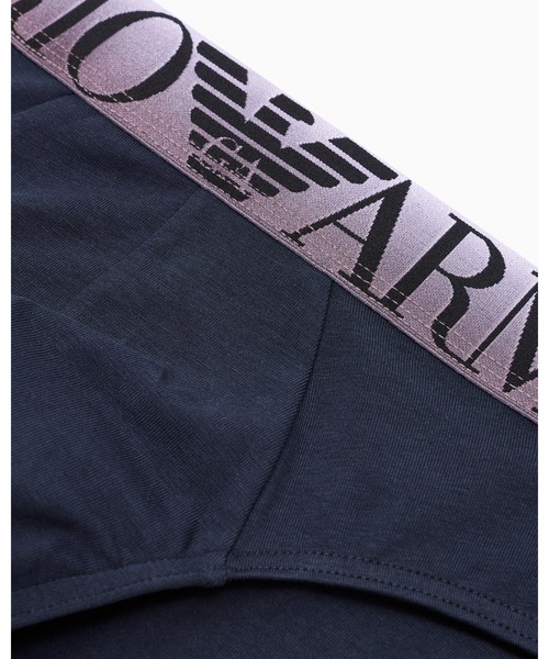 EMPORIO ARMANI(エンポリオアルマーニ)の「<オンライン限定>【エンポリオ アルマーニ】ブリーフ スーパーファインコットン(ブリーフ・メンズ・ネイビー/ブラック・X-LARGE/SMALL/MEDIUM/LARGE)」の3枚目の写真