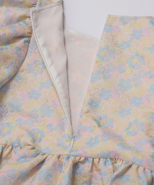 セール】ミックスカラー花柄ジャガードトップス（その他トップス