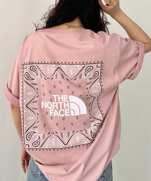 THE NORTH FACE(ザノースフェイス)の「THE NORTH FACE(ザ・ノースフェイス)/ビッグロゴ プリント バンダナ 半袖 Tシャツ/M'S BANDANA S/S R/TEE(Tシャツ/カットソー・レディース・オレンジ/ブラック/ホワイト/グレー/ピンク/ベージュ・M/L/XL/XXL)」の21枚目の写真