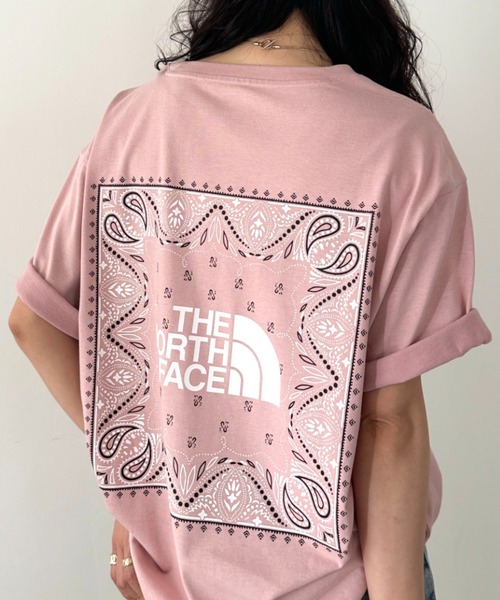 THE NORTH FACE(ザノースフェイス)の「THE NORTH FACE(ザ・ノースフェイス)/ビッグロゴ プリント バンダナ 半袖 Tシャツ/M'S BANDANA S/S R/TEE(Tシャツ/カットソー・レディース・オレンジ/ブラック/ホワイト/グレー/ピンク/ベージュ・M/L/XL/XXL)」の22枚目の写真
