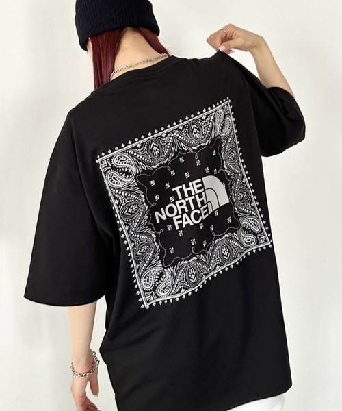 THE NORTH FACE(ザノースフェイス)の「THE NORTH FACE(ザ・ノースフェイス)/ビッグロゴ プリント バンダナ 半袖 Tシャツ/M'S BANDANA S/S R/TEE(Tシャツ/カットソー・レディース・オレンジ/ブラック/ホワイト/グレー/ピンク/ベージュ・M/L/XL/XXL)」の12枚目の写真