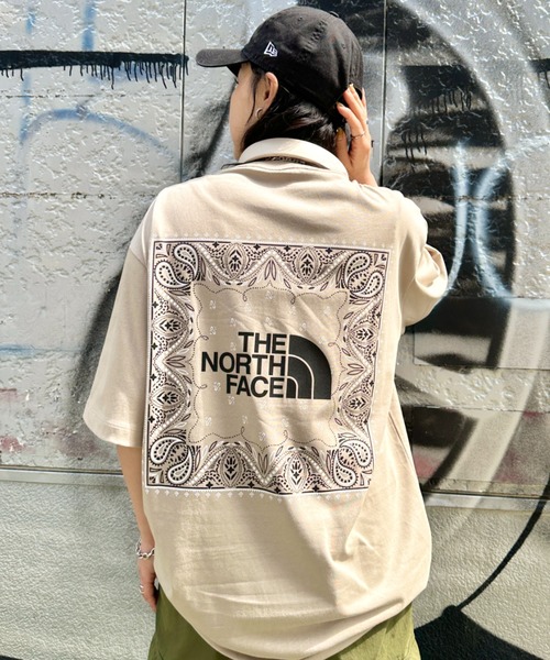 THE NORTH FACE(ザノースフェイス)の「THE NORTH FACE(ザ・ノースフェイス)/ビッグロゴ プリント バンダナ 半袖 Tシャツ/M'S BANDANA S/S R/TEE(Tシャツ/カットソー・レディース・オレンジ/ブラック/ホワイト/グレー/ピンク/ベージュ・M/L/XL/XXL)」の15枚目の写真