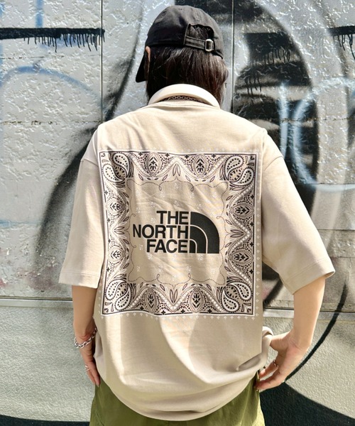 THE NORTH FACE(ザノースフェイス)の「THE NORTH FACE(ザ・ノースフェイス)/ビッグロゴ プリント バンダナ 半袖 Tシャツ/M'S BANDANA S/S R/TEE(Tシャツ/カットソー・レディース・オレンジ/ブラック/ホワイト/グレー/ピンク/ベージュ・M/L/XL/XXL)」の16枚目の写真