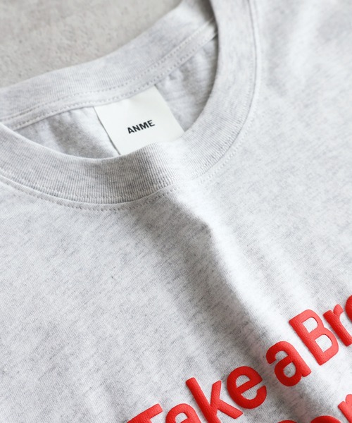 立体ロゴプリントオーバーサイズ半袖Tシャツ