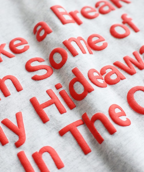 立体ロゴプリントオーバーサイズ半袖Tシャツ