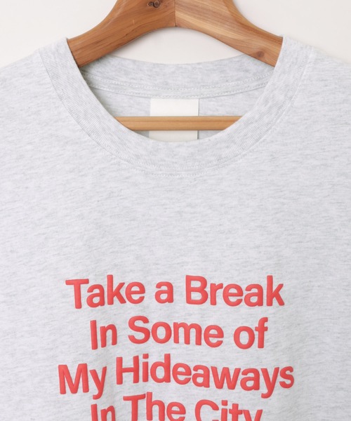 立体ロゴプリントオーバーサイズ半袖Tシャツ