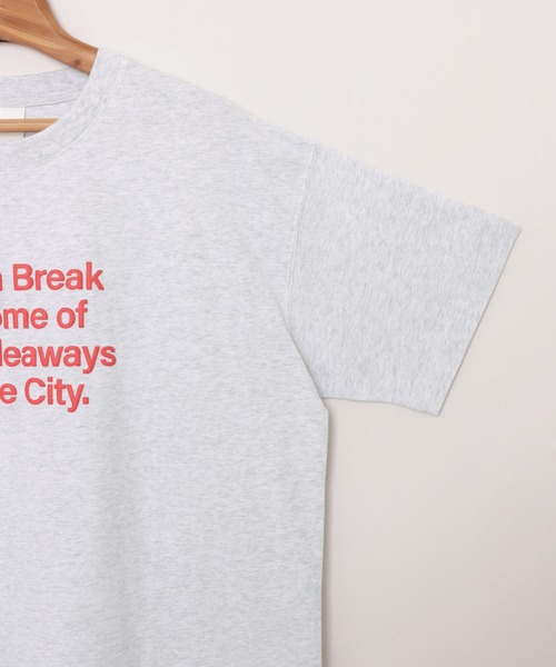 立体ロゴプリントオーバーサイズ半袖Tシャツ