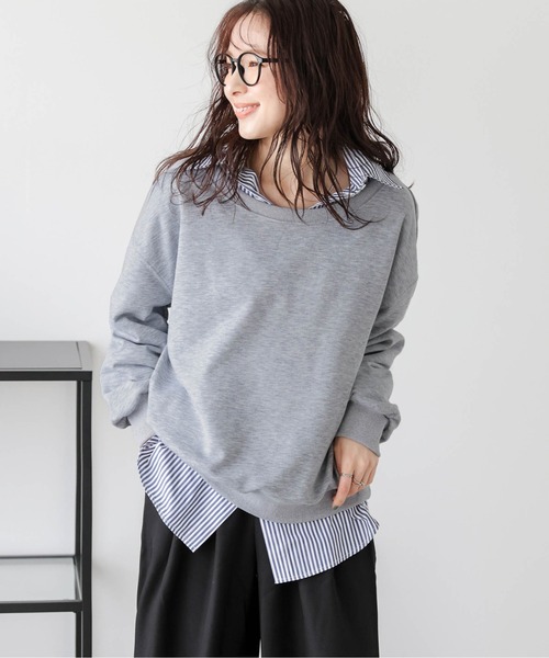 La-gemme（ラジェム）の「ワンショルダープルオーバー（その他トップス・レディース・グレー/ブラック/ネイビー/ラベンダー/ベージュ・フリー）」の3枚目の写真