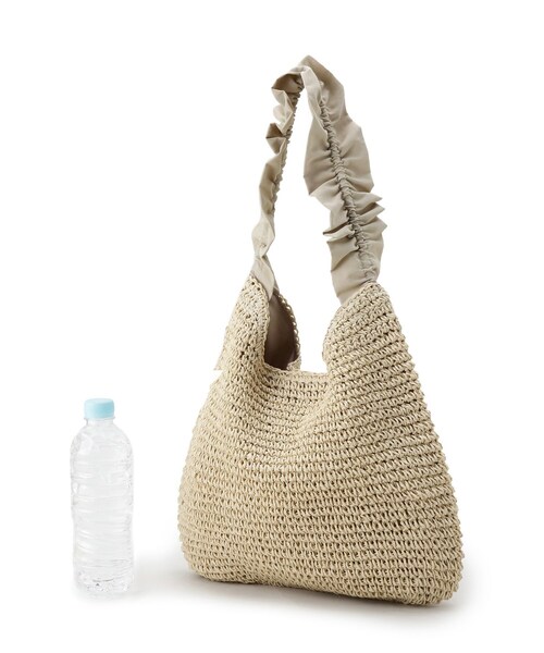 grove（グローブ）の「◆フリルギャザーペーパーワンショルダー（ショルダーバッグ・レディース・ライトベージュ/ダークグレー/ブラック・00）」の16枚目の写真