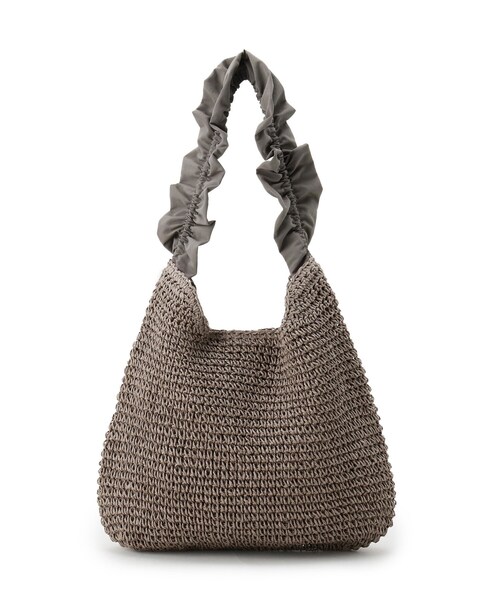 grove（グローブ）の「◆フリルギャザーペーパーワンショルダー（ショルダーバッグ・レディース・ライトベージュ/ダークグレー/ブラック・00）」の15枚目の写真