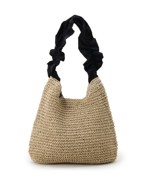 grove（グローブ）の「◆フリルギャザーペーパーワンショルダー（ショルダーバッグ・レディース・ライトベージュ/ダークグレー/ブラック・00）」の14枚目の写真