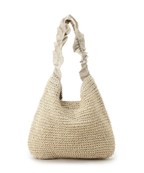 grove（グローブ）の「◆フリルギャザーペーパーワンショルダー（ショルダーバッグ・レディース・ライトベージュ/ダークグレー/ブラック・00）」の13枚目の写真