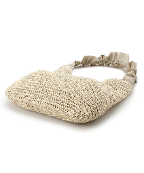 grove（グローブ）の「◆フリルギャザーペーパーワンショルダー（ショルダーバッグ・レディース・ライトベージュ/ダークグレー/ブラック・00）」の10枚目の写真