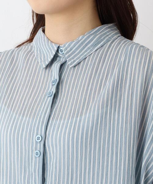 one'sterrace(ワンズテラス)の「コットンワッシャーブラウス(シャツ/ブラウス・レディース・アイボリー系8/ブラック系8/ブルー系その他7・02)」の8枚目の写真