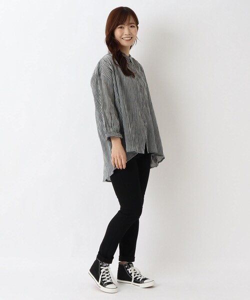 one'sterrace(ワンズテラス)の「コットンワッシャーブラウス(シャツ/ブラウス・レディース・アイボリー系8/ブラック系8/ブルー系その他7・02)」の15枚目の写真