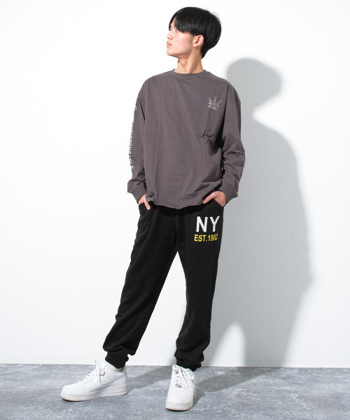 RAT EFFECT(ラットエフェクト)の「American Cityロゴスウェットパンツ(スウェットパンツ・キッズ・オートミール/チャコールグレー/ブラック・150/140/130/170/160)」の5枚目の写真