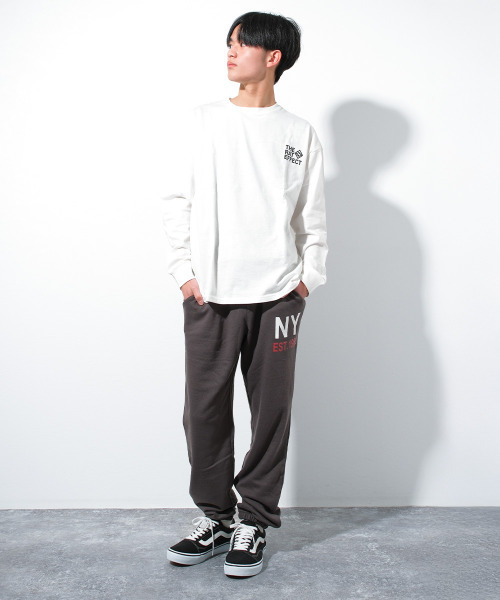 RAT EFFECT(ラットエフェクト)の「American Cityロゴスウェットパンツ(スウェットパンツ・キッズ・オートミール/チャコールグレー/ブラック・150/140/130/170/160)」の9枚目の写真