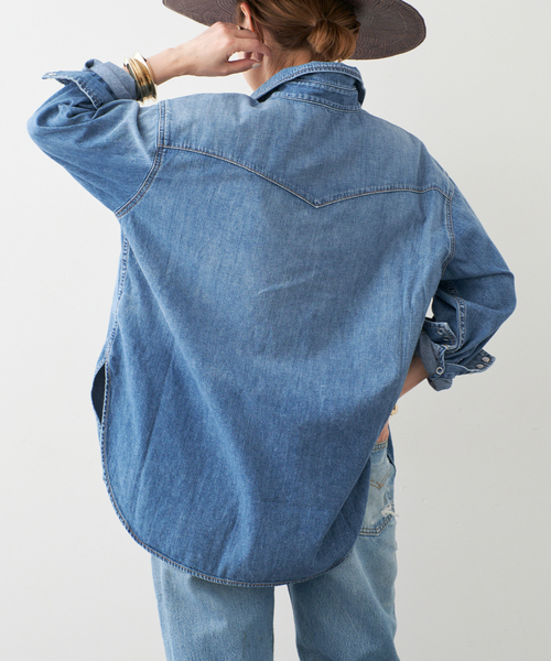2022AW シチズンスオブヒューマニティー KAYLA デニムシャツ　ゆったり レディース】KAYLA Western Shirt | CITIZENS of HUMANITY