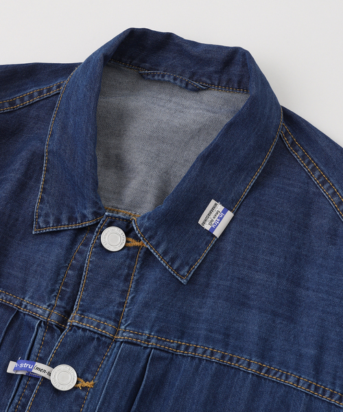 BAYCREW'S DEPO(ベイクルーズデポ)の「IN STRU(MEN-TAL) / インストルメンタル COTTON TENSEL DENIM JACKET(デニムジャケット・メンズ・ブルー/ブラック・48/46)」の4枚目の写真