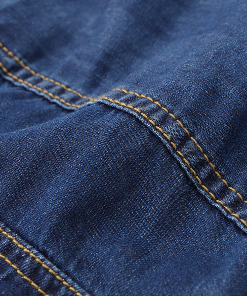 BAYCREW'S DEPO(ベイクルーズデポ)の「IN STRU(MEN-TAL) / インストルメンタル COTTON TENSEL DENIM JACKET(デニムジャケット・メンズ・ブルー/ブラック・48/46)」の8枚目の写真