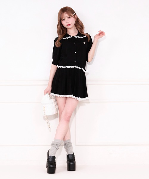 あさゆう様 3点おまとめ トップス、カーディガン、スカート セットアップ knit cardigan tops skirt 3set /「3点セット」ニット