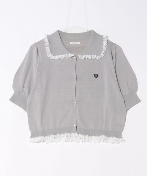 apres jour(アプレジュール)の「【セットアップ可能】ニットカーデトップス(カーディガン/ボレロ・レディース・ネイビー/グレー/ブラック・フリー/X-LARGE)」の14枚目の写真