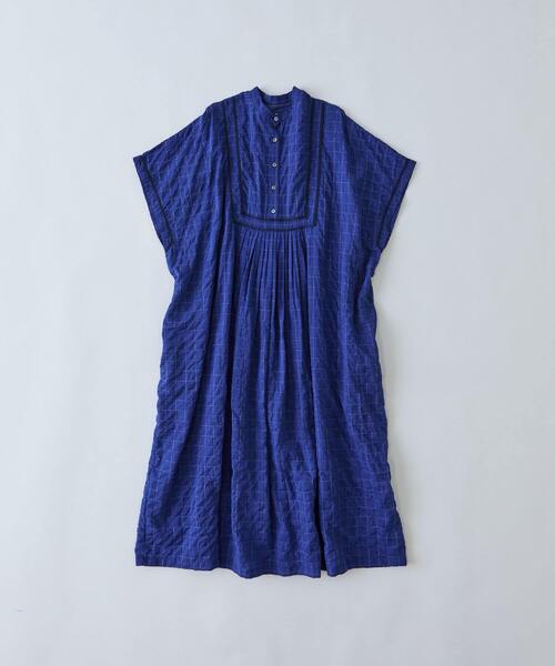 conges payes ADIEU TRISTESSE（コンジェ ペイエ アデュートリステス）の「コードトリミングコットンシャーリングワンピース（ワンピース・レディース・ホワイト系その他/ブルー系その他/グレー系その他・38）」の3枚目の写真