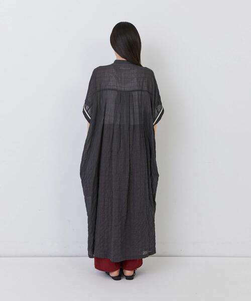 conges payes ADIEU TRISTESSE（コンジェ ペイエ アデュートリステス）の「コードトリミングコットンシャーリングワンピース（ワンピース・レディース・ホワイト系その他/ブルー系その他/グレー系その他・38）」の17枚目の写真