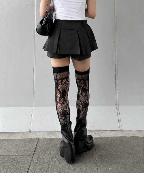 PLATZ PLA ブラック プリーツスカート PLATZ PLA ブラック プリーツ