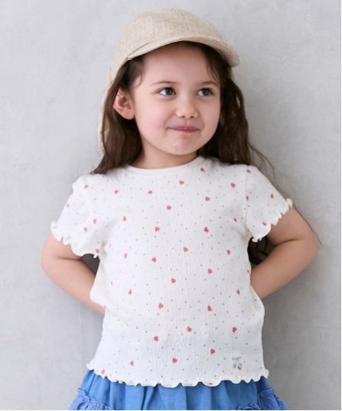 petit main(プティマイン)の「【GOODPRICE】楊柳Tシャツ(Tシャツ/カットソー・キッズ・モカ/ラベンダー/カラフル/アイボリー/エメラルド・130cm/120cm/110cm/80cm/90cm/100cm)」の5枚目の写真