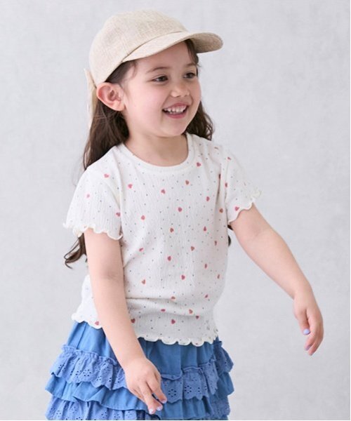 petit main(プティマイン)の「【GOODPRICE】楊柳Tシャツ(Tシャツ/カットソー・キッズ・モカ/ラベンダー/カラフル/アイボリー/エメラルド・130cm/120cm/110cm/80cm/90cm/100cm)」の7枚目の写真
