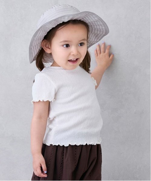 petit main(プティマイン)の「【GOODPRICE】楊柳Tシャツ(Tシャツ/カットソー・キッズ・モカ/ラベンダー/カラフル/アイボリー/エメラルド・130cm/120cm/110cm/80cm/90cm/100cm)」の8枚目の写真