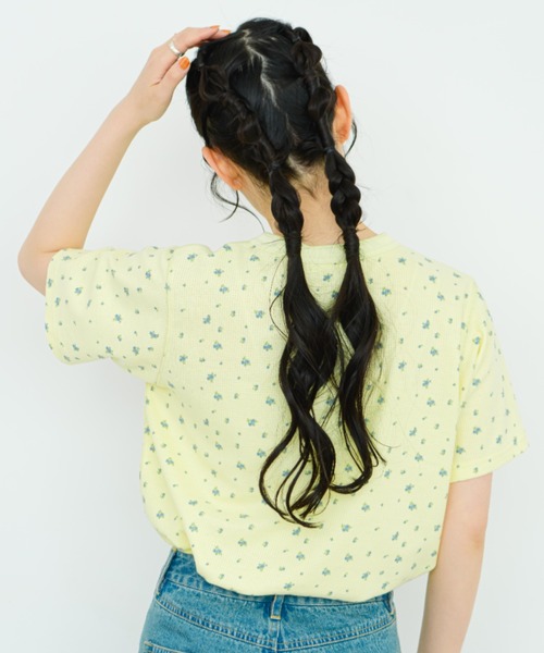 eLur（エラー）の「フラワーサーマルT（Tシャツ/カットソー・レディース・アイボリー/イエロー・FREE）」の10枚目の写真