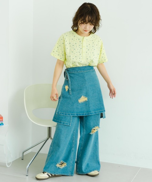 eLur（エラー）の「フラワーサーマルT（Tシャツ/カットソー・レディース・アイボリー/イエロー・FREE）」の17枚目の写真