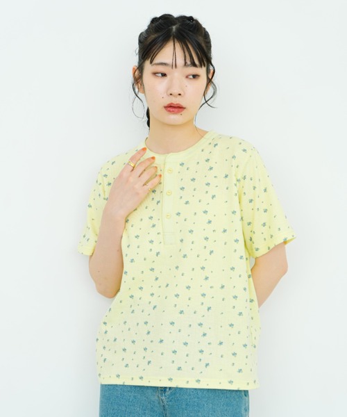 eLur（エラー）の「フラワーサーマルT（Tシャツ/カットソー・レディース・アイボリー/イエロー・FREE）」の11枚目の写真